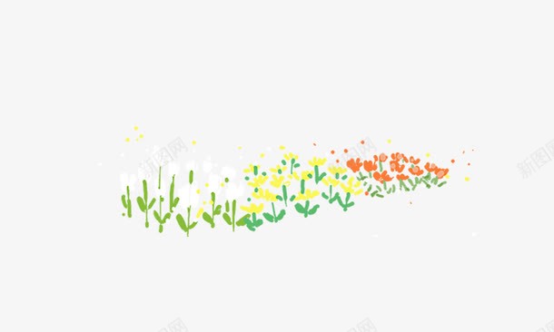 手绘花圃png免抠素材_新图网 https://ixintu.com 手绘花圃 花地 花坛