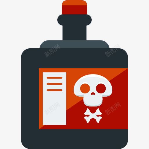 毒图标png_新图网 https://ixintu.com 保健和医疗 医疗 危险 头骨 有毒 标志 死亡 毒药