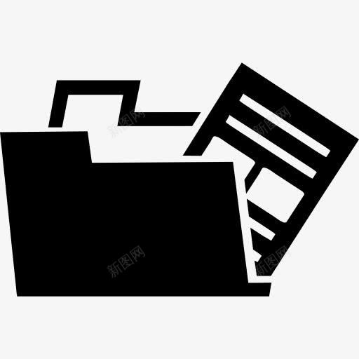 数据接口符号的文件在文件夹图标png_新图网 https://ixintu.com 数字 数据 文件 文件夹 界面 符号