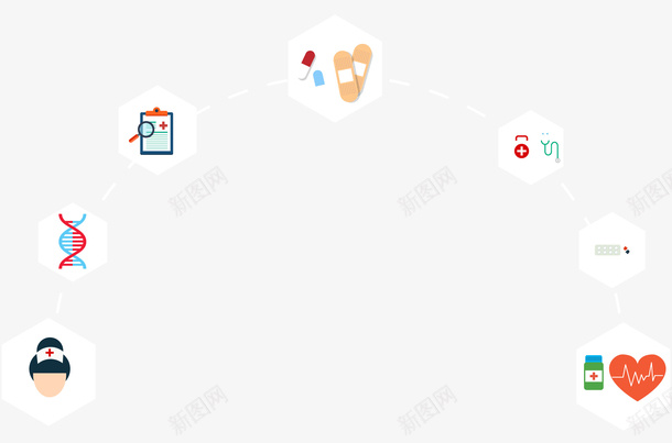 装饰医疗图标元素矢量图ai免抠素材_新图网 https://ixintu.com 健康 医疗 医疗图标 图标 矢量图标 矢量图