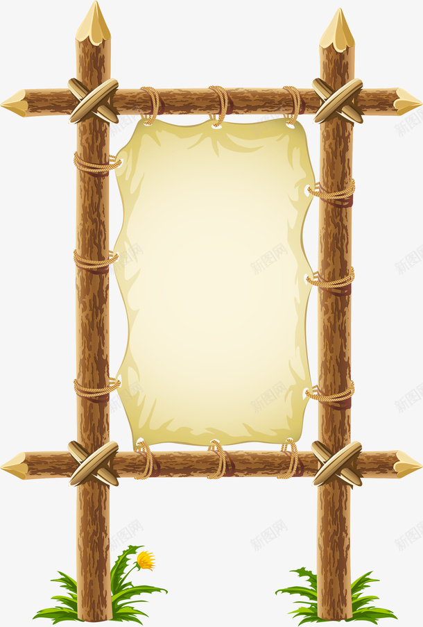 木制指示牌图标png_新图网 https://ixintu.com 图标 彩绘 手绘 指示牌 插画 木制指示牌 标记