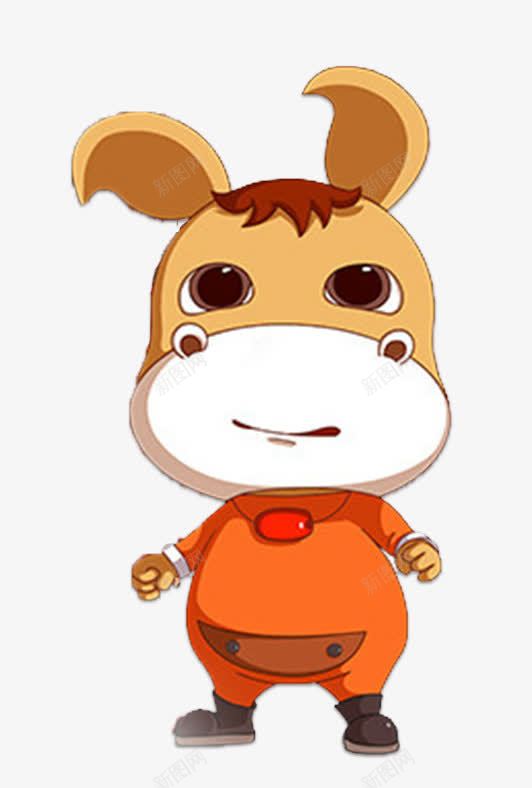 黄色小牛png免抠素材_新图网 https://ixintu.com 卡通 小孩 牛 黄