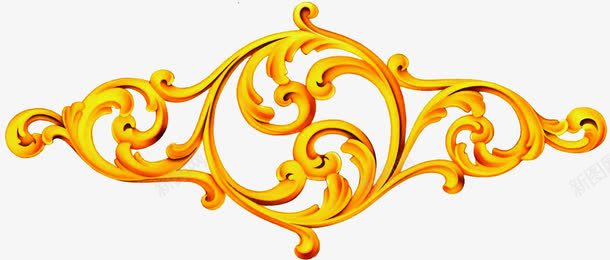 金色欧式花纹墙纸png免抠素材_新图网 https://ixintu.com 墙纸 欧式 花纹 设计 金色