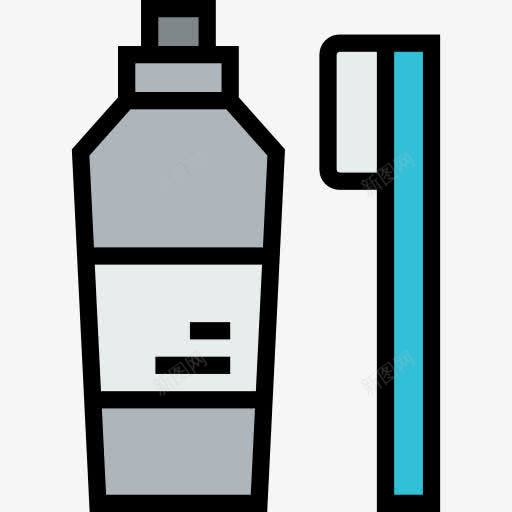 Toothbrush图标png_新图网 https://ixintu.com 保健和医疗 保健牙刷 卫生 牙膏