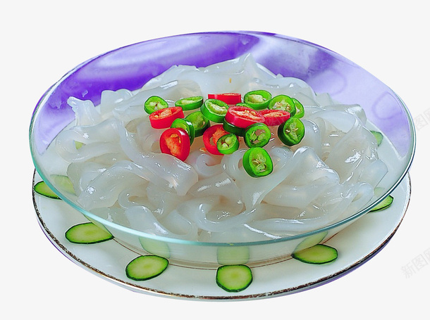 凉拌粉皮png免抠素材_新图网 https://ixintu.com 凉拌 拼盘 粉皮 黄瓜片