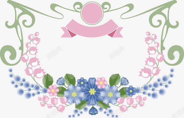 花边手绘花丛边框底纹png免抠素材_新图网 https://ixintu.com 搴曠汗 杈规 鎵嬬粯 鑺变笡 鑺辫竟