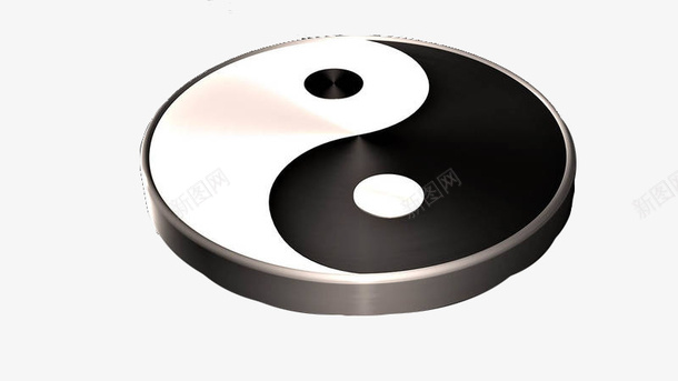 八卦圆盘png免抠素材_新图网 https://ixintu.com 八卦 形状 黑白