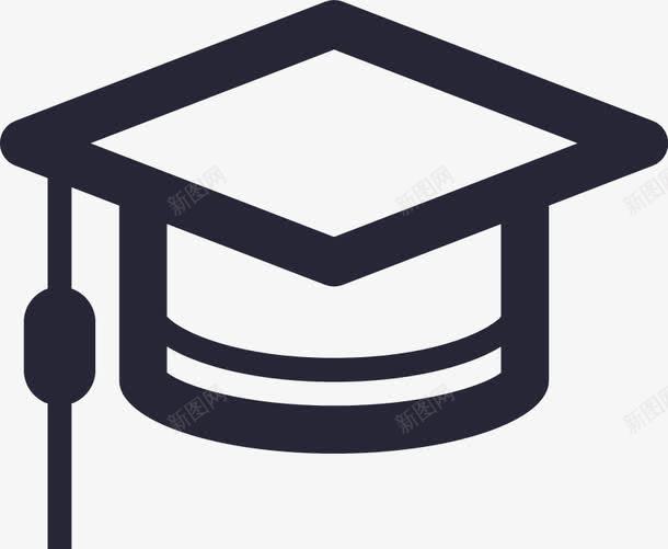 学位礼帽图标png_新图网 https://ixintu.com 学位礼帽