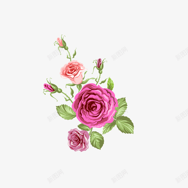 情人节玫瑰花矢量图eps免抠素材_新图网 https://ixintu.com png免抠图 创意 情人节礼物 手绘 时尚 植物 玫瑰 鲜花 矢量图