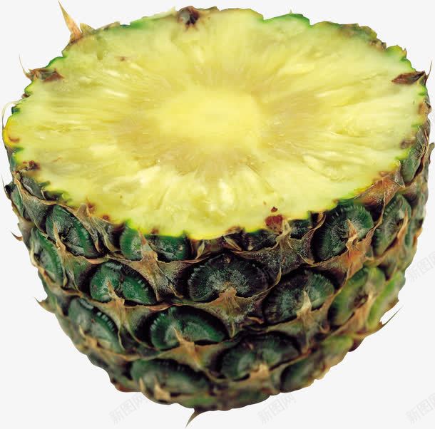 一半菠萝png免抠素材_新图网 https://ixintu.com 凤梨 新鲜 水果 美味菠萝 菠萝 香甜