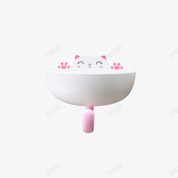 他他库肥猫收纳浴室壁挂式香皂盒png免抠素材_新图网 https://ixintu.com 产品实物 收纳架 置物架 香皂盒