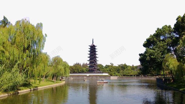 上海古镇建筑三png免抠素材_新图网 https://ixintu.com 名胜古迹 城市现代上海 旅游风景 著名建筑