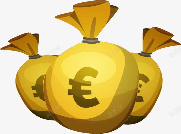 金融财富钱袋png免抠素材_新图网 https://ixintu.com 财富 金融 钱袋