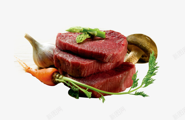 牛排和蔬菜png免抠素材_新图网 https://ixintu.com 牛排 矢量装饰 菜 蔬菜 装饰