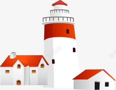 手绘红色卡通城堡png免抠素材_新图网 https://ixintu.com 卡通 城堡 红色