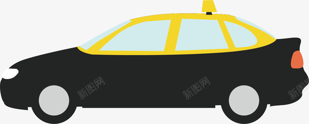 黑色的小汽车矢量图ai免抠素材_新图网 https://ixintu.com 出租车 创意 卡通手绘 小汽车 水彩 跑车 黑色 矢量图