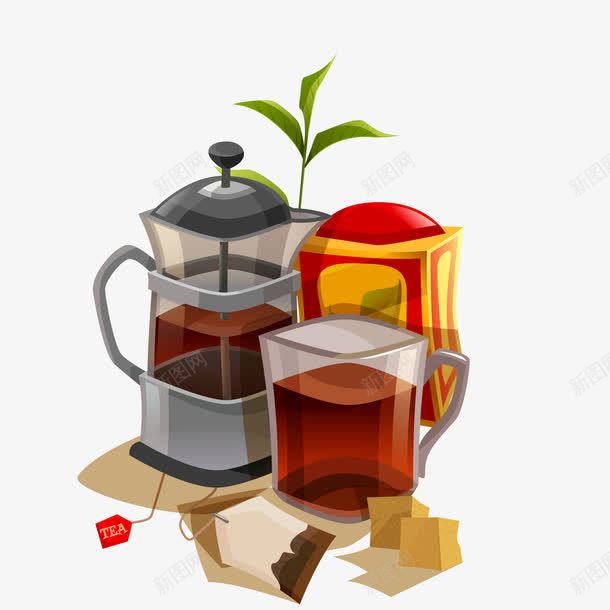 红茶茶杯茶具png免抠素材_新图网 https://ixintu.com 红茶茶具矢量素材 红茶茶杯 红茶茶杯茶具 红茶茶杯茶具免费png下载