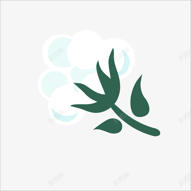 棉花图案png免抠素材_新图网 https://ixintu.com 手绘棉花 棉花 棉花标签
