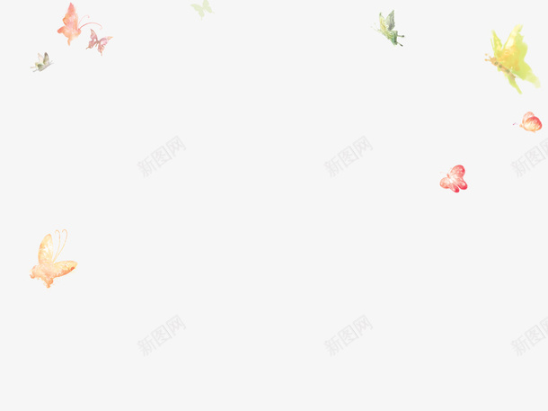 彩色漫天飞舞的蝴蝶psd免抠素材_新图网 https://ixintu.com 彩色 手绘 漫天飞舞 粉色 蝴蝶