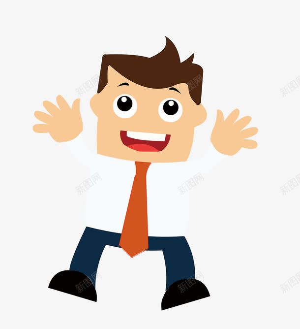卡通白领人士png免抠素材_新图网 https://ixintu.com 卡通人物 商务人士 白领