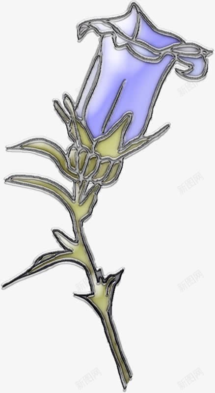 手绘素雅曼陀罗png免抠素材_新图网 https://ixintu.com 手绘 植物 花卉 花朵