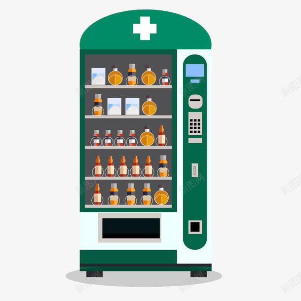绿色卡通自动售药机矢量图ai免抠素材_新图网 https://ixintu.com 卡通 卡通绿色 卡通西药 矢量图 绿色 绿色卡通 自动 饮料店卡通