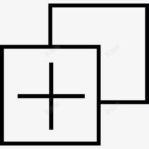 广场图标png_新图网 https://ixintu.com 加号 平方 数学 添加 界面