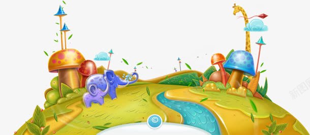 卡通王国背景片png免抠素材_新图网 https://ixintu.com 卡通 图片 王国 素材 背景