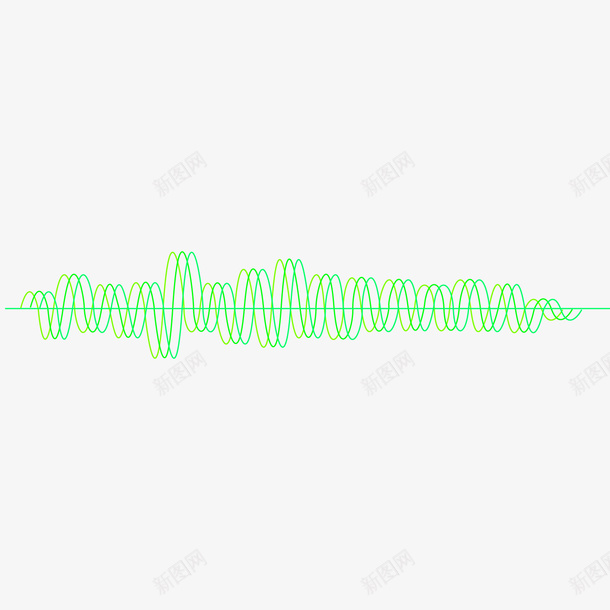 音乐绿色声波线矢量图eps免抠素材_新图网 https://ixintu.com 声波线 素材 绿色 音乐 矢量图