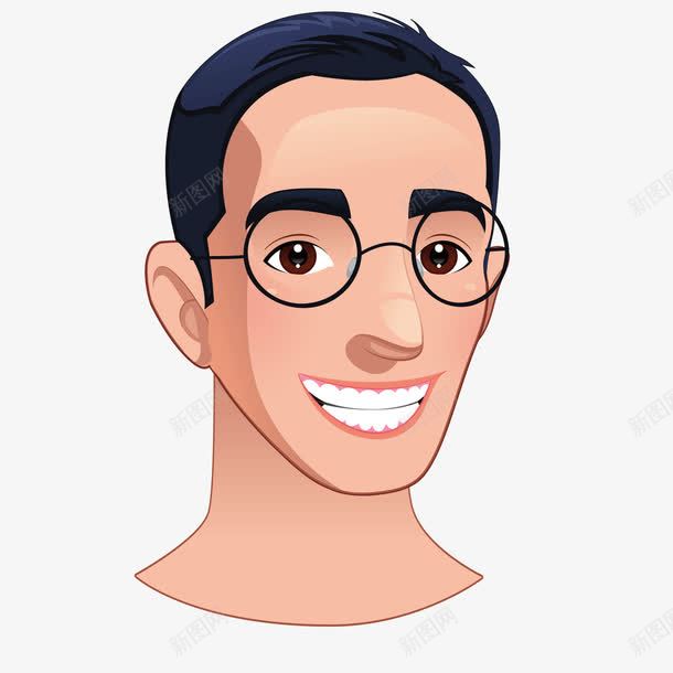 男士发型年轻学生头png免抠素材_新图网 https://ixintu.com 发型 学生头 年轻 男士 男士发型