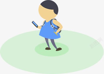 卡通男孩信号学生装饰png免抠素材_新图网 https://ixintu.com 信号 卡通 学生 男孩 装饰