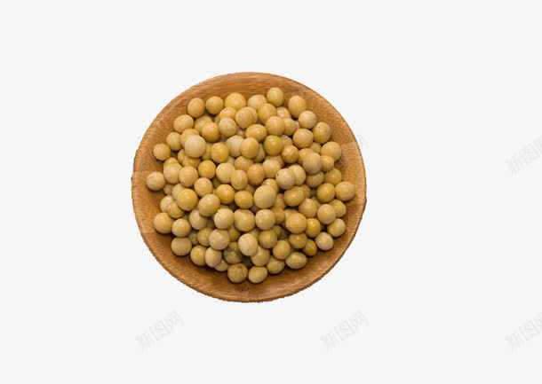 叶子木盘黄豆png免抠素材_新图网 https://ixintu.com 五谷杂粮 产品实物 木盘 食品 黄豆