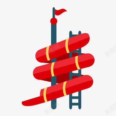 滑滑梯png免抠素材_新图网 https://ixintu.com 游乐园游戏设施滑滑梯
