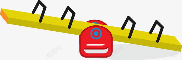 卡通风格多人跷跷板png免抠素材_新图网 https://ixintu.com 儿童乐园 卡通 游乐园 玩具 玩翘翘板 翘翘板 跷跷板