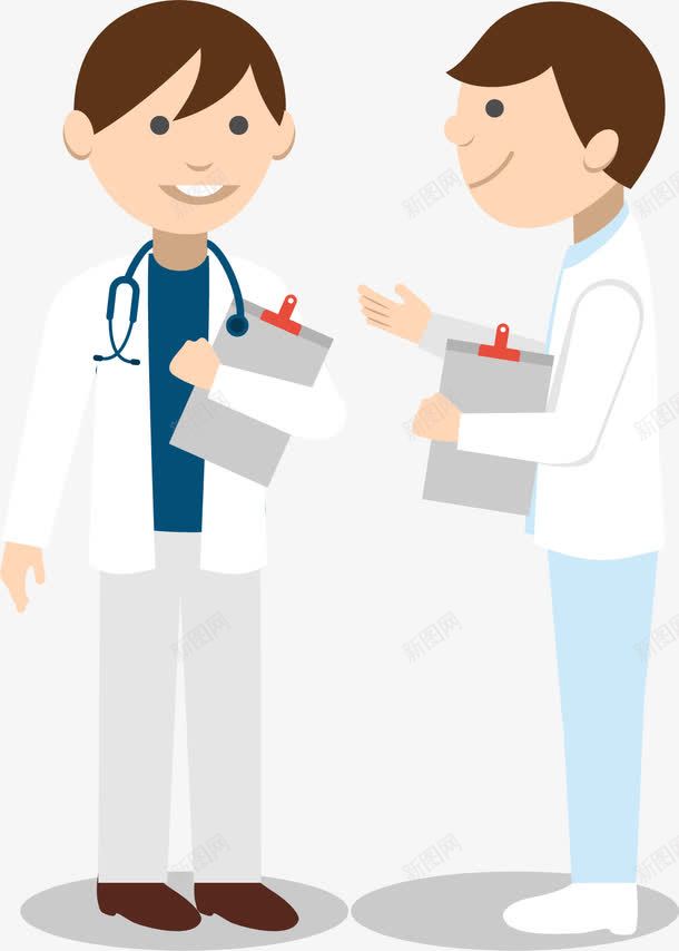 卡通医生png免抠素材_新图网 https://ixintu.com 健康 医生 卡通 扁平