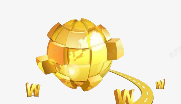 股票金融金色地球psd免抠素材_新图网 https://ixintu.com 地球 股票 金色 金融