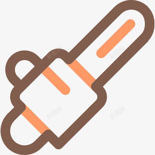 电锯图标png_新图网 https://ixintu.com 切断 器皿 工具 建筑工具 木材 电 电力 电锯 锯