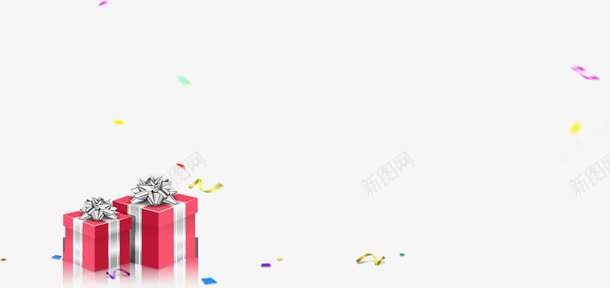 红色卡通活动礼盒彩带png免抠素材_新图网 https://ixintu.com 卡通 彩带 活动 礼盒 红色