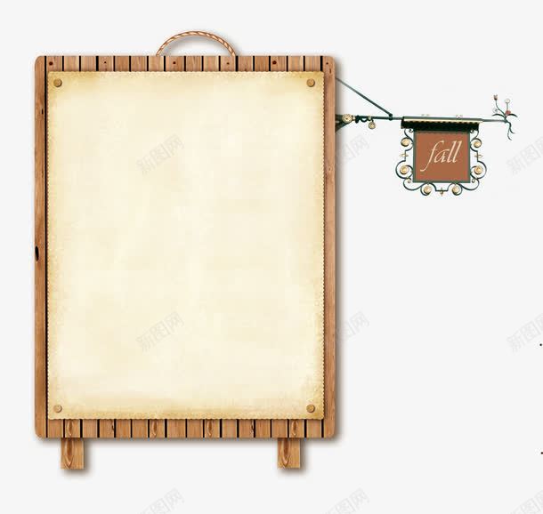 卡通复古画板psd免抠素材_新图网 https://ixintu.com 卡通 复古 木材 画板