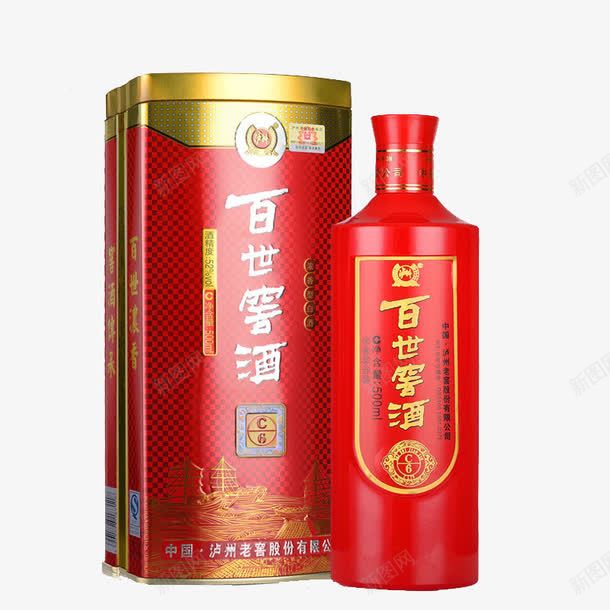 百世窖酒png免抠素材_新图网 https://ixintu.com 产品实物 名酒 百世窖酒 红色 酒包装