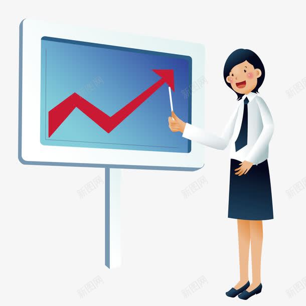 可爱销售员png免抠素材_新图网 https://ixintu.com 卡通 员工