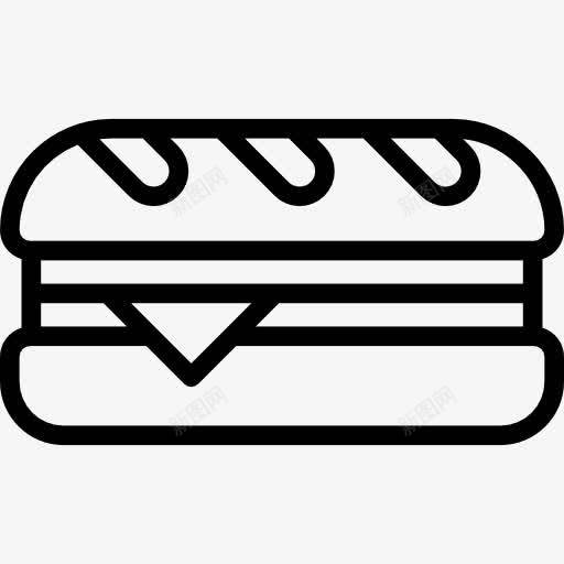 三明治图标png_新图网 https://ixintu.com 三明治 午餐 点心 面包 食品 食物和餐厅 餐