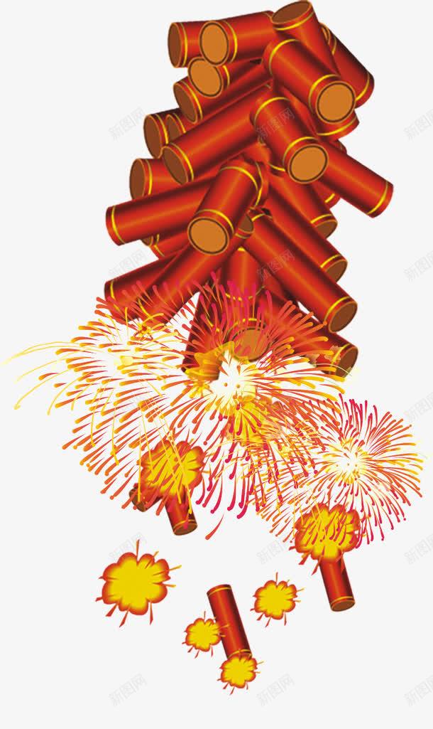鞭炮png免抠素材_新图网 https://ixintu.com 喜庆 新年 过节 鞭炮