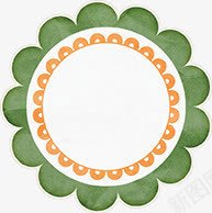 花朵圆框png免抠素材_新图网 https://ixintu.com 文本框 标题框 花卉