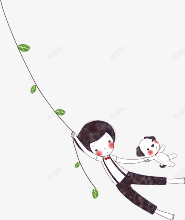 卡通小孩玩耍图png免抠素材_新图网 https://ixintu.com 卡通 卡通小孩玩耍图 可爱 小孩 玩耍图