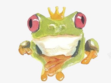 手绘水彩青蛙png免抠素材_新图网 https://ixintu.com 手绘 水彩 青蛙