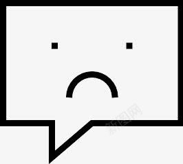 消息悲伤的Lineaoutlineicons图标png_新图网 https://ixintu.com message sad 悲伤的 消息