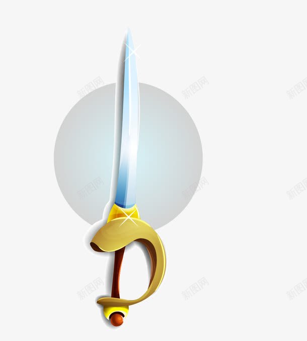 游戏剑矢量图ai免抠素材_新图网 https://ixintu.com 兵器 刀剑 剑 弯刀 游戏装备 矢量图
