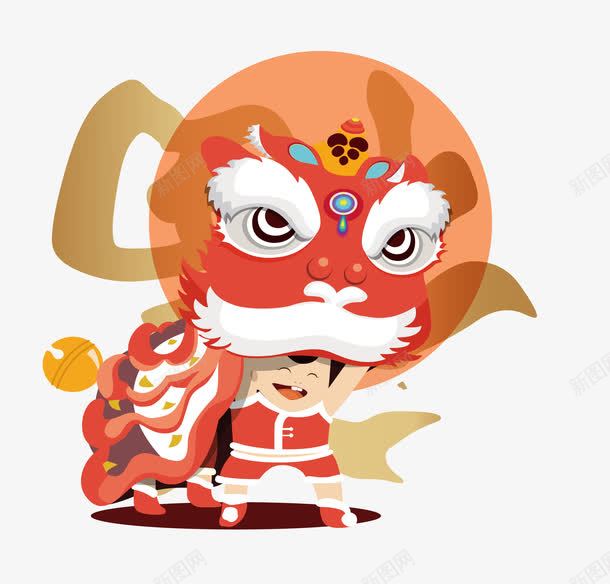卡通舞狮png免抠素材_新图网 https://ixintu.com 卡通矢量舞狮 狗年 矢量卡通舞狮免费 矢量卡通舞狮免费下载 矢量狗年舞狮图案PNG 矢量舞狮 舞狮 舞狮PNG
