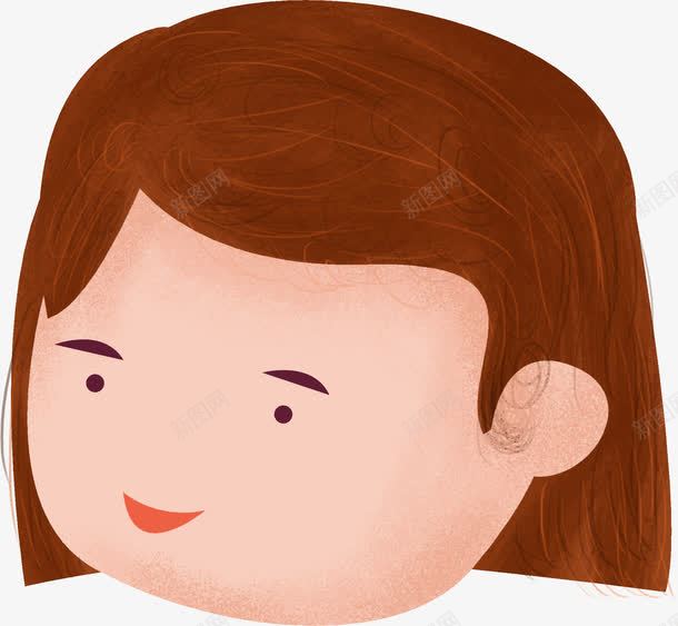 摄影手绘卡通小女孩短发png免抠素材_新图网 https://ixintu.com 卡通 女孩 摄影 短发